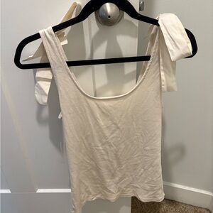 NWT a new day Cream Camisole with Tie Straps